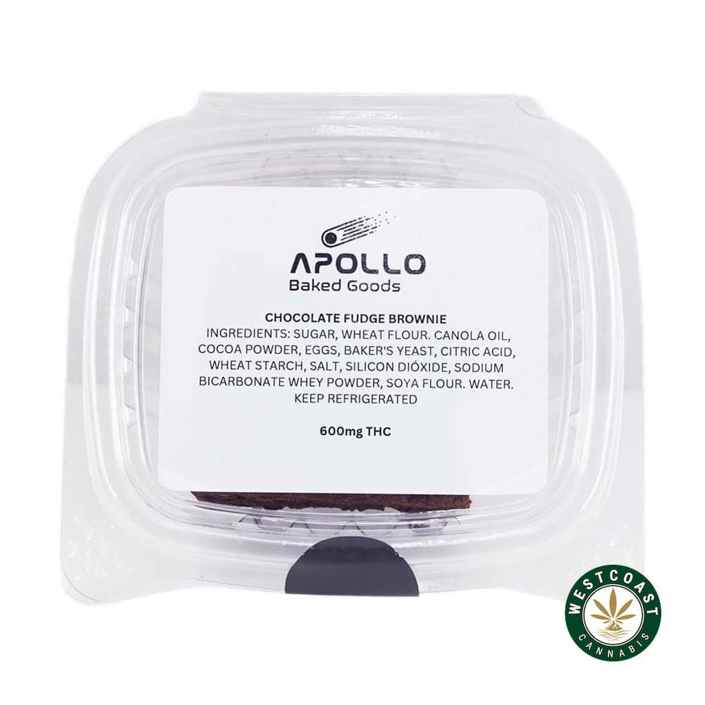 Apollo Baked Goods – Chocolate Fudge Brownie – 600mg THC Apollo Baked Goods – Chocolate Fudge Brownie – 600mg THC product image