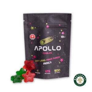 Apollo Edibles – Key Lime/Fruit Punch Shooting Stars 500mg THC Indica product image