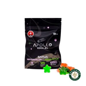 Apollo Edibles – Watermelon/Green Apple Shooting Stars 1000mg THC Sativa product image