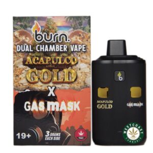 Burn Extracts – Dual Chamber Disposable Vape – Acapulco Gold + Gas Mask (3+3 Gram) product image