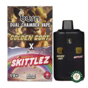 Burn Extracts – Dual Chamber Disposable Vape – Golden Goat + Skittlez (3+3 Gram) product image