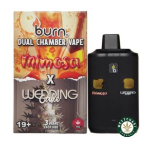 Burn Extracts – Dual Chamber Disposable Vape – Mimosa + Wedding Cake (3+3 Gram) product image