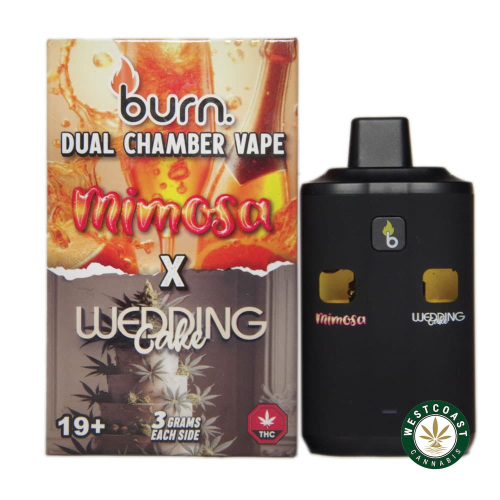 Burn Extracts – Dual Chamber Disposable Vape – Mimosa + Wedding Cake (3+3 Gram) Burn Extracts – Dual Chamber Disposable Vape – Mimosa + Wedding Cake (3+3 Gram) product image