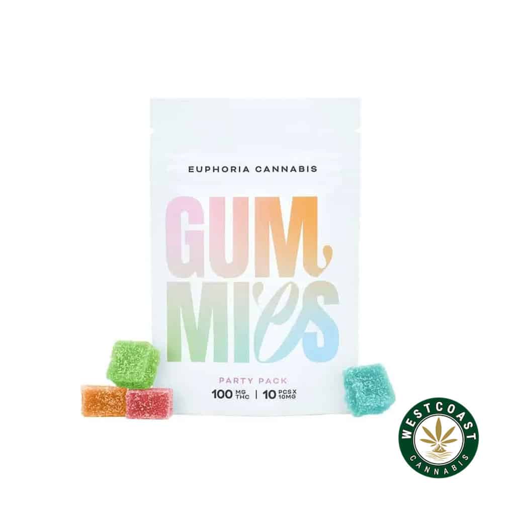 Euphoria Cannabis – Party Pack Gummies 100mg THC Euphoria Cannabis – Party Pack Gummies 100mg THC product image