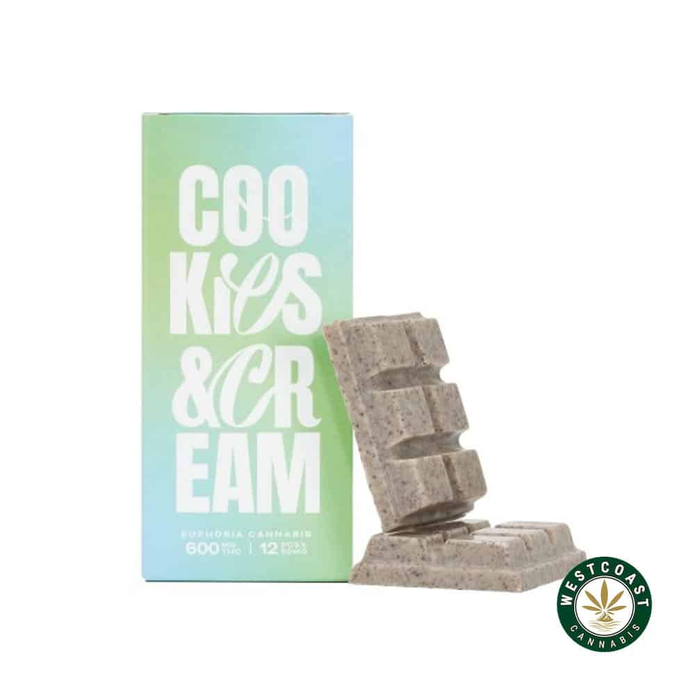 Euphoria Cannabis – Cookies & Cream THC 600MG Euphoria Cannabis – Cookies & Cream THC 600MG product image