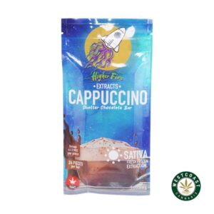Higher Fire Extracts – Shatter Chocolate Bar – Cappuccino 1000mg THC (Sativa) product image