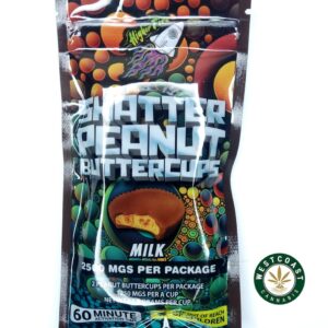 Higher Fire Extracts – Shatter Peanut Butter Chocolate Cups – Milk 2500mg THC product image