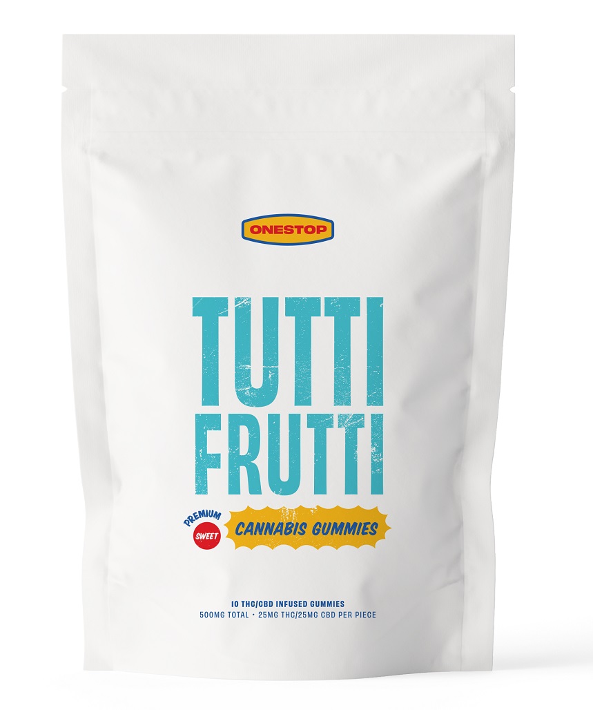 One Stop – Tutti Fruitti 1:1 Gummies 500mg