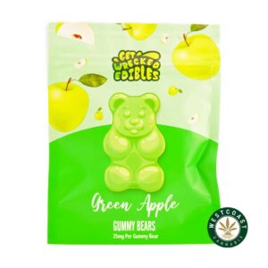 Get Wrecked Edibles – Green Apple Gummy Bears 300mg THC product image