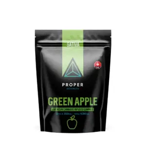 Proper Extracts Edibles – Triangles 1080mg Live Resin Gummies – Green Apple product image