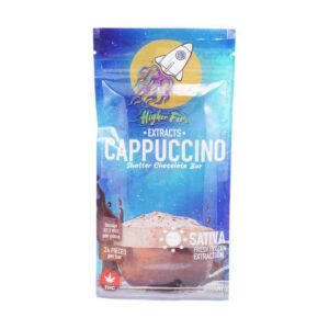 Higher Fire Extracts – Shatter Chocolate Bar – Cappuccino 2000mg THC (Sativa) product image