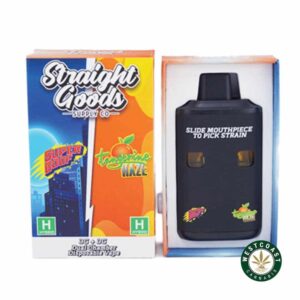 Straight Goods – Dual Chamber Vape – Super Boof + Tangerine Haze (3 Grams + 3 Grams) product image
