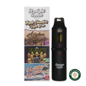 Straight Goods – Triple Chamber Vape – Afghan Hashish + Lemonatti + Blonde Moroccan (3 Grams + 3 Grams + 3 Gram) product image