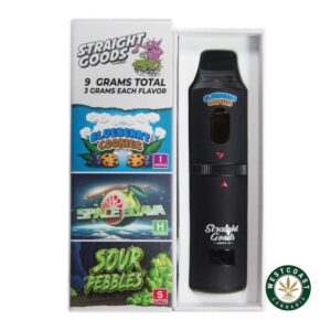 Straight Goods – Triple Chamber Vape – Blueberry Cookies + Space Guava + Sour Pebbles (3 Grams + 3 Grams + 3 Gram) product image