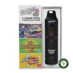 Straight Goods – Triple Chamber Vape – Dream Cake+ Golden Pineapple + Peach Crescendo (3 Grams + 3 Grams + 3 Gram) product image