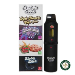 Straight Goods – Triple Chamber Vape – Grand Daddy Purp + Apple Fritter + Moby Dick (3 Grams + 3 Grams + 3 Gram) product image