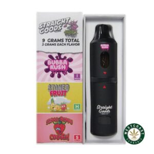 Straight Goods – Triple Chamber Vape – Northern Lights + Pie Face + Tangerine Haze (3 Grams + 3 Grams + 3 Gram) product image
