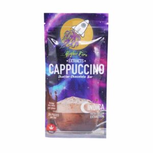 Higher Fire Extracts – Shatter Chocolate Bar – Cappuccino 2000mg THC (Indica) product image