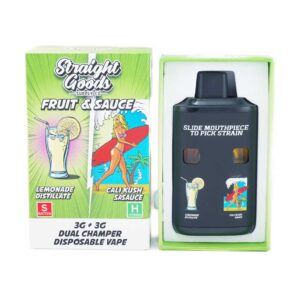Straight Goods – Dual Chamber Vape – Lemonade + Cali Kush (3 Grams + 3 Grams) product image