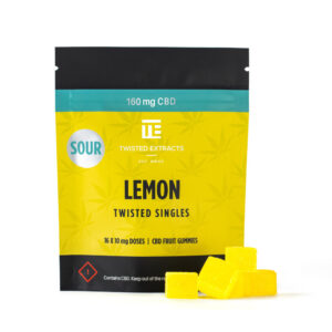 Twisted Extracts – Sour Lemon Twisted Singles 160mg CBD product image