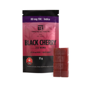 Twisted Extracts Black Cherry ZZZ Bomb 80mg THC Indica product image