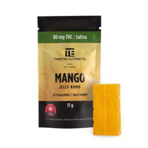 Twisted Extracts Mango Jelly Bombs 80mg THC Sativa product image