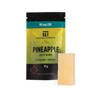 Twisted Extracts Pineapple Jelly Bombs 80mg CBD product image
