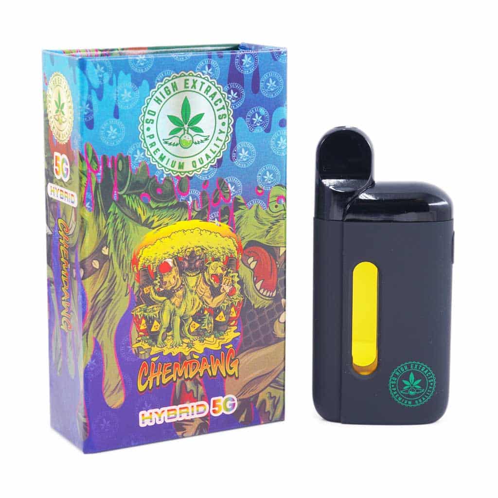 So High Extracts Disposable Pen – Chemdawg 5ML (Hybrid) So High Extracts Disposable Pen – Chemdawg 5ML (Hybrid) product image