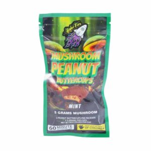 Higher Fire Extracts – Mushroom Peanut butter Chocolate Cups – Mint 5000MG product image