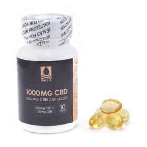 One Life Soft Gel Capsules – 1000mg CBD + 300mg CBN product image