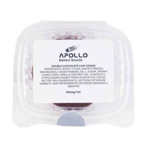Apollo Baked Goods – Double Chocolate Chip Cookies – 300mg THC product image