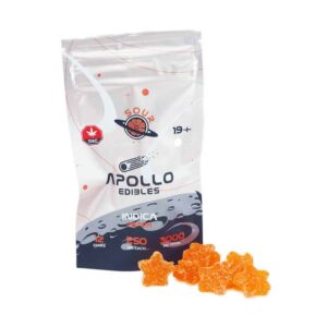 Apollo Edibles – Sour Peach Shooting Stars 3000mg THC Indica product image