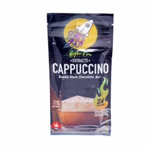 Higher Fire Extracts – Bubble Hash Chocolate Bar – Cappuccino 1000mg THC product image