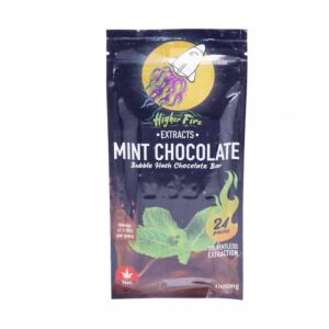 Higher Fire Extracts – Bubble Hash Chocolate Bar – Mint 1000mg THC product image