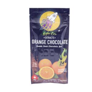 Higher Fire Extracts – Bubble Hash Chocolate Bar – Orange 2000mg THC product image