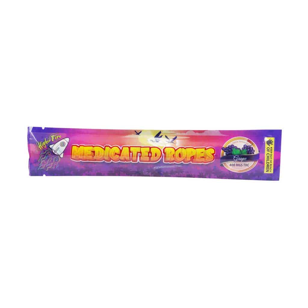 Higher Fire Extracts – Medicated Ropes – Grape 400MG THC Higher Fire Extracts – Medicated Ropes – Grape 400MG THC product image