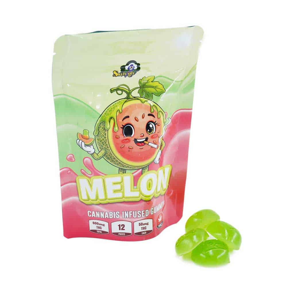 Sky High Edibles – Melon Gummy 600mg THC Sky High Edibles – Melon Gummy 600mg THC product image