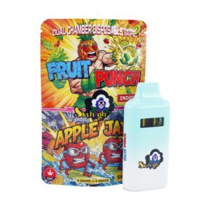 Sky High Extract – Dual Chamber Vape – Fruit Punch (Indica) + Apple Jax (Sativa) – (4 Grams + 4 Grams) product image