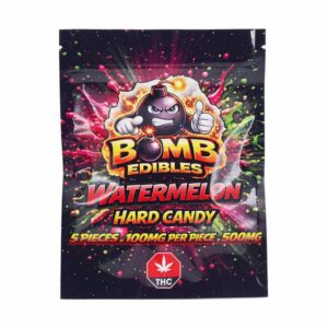 Bomb Edibles – 500mg THC Hard Candy – Watermelon product image