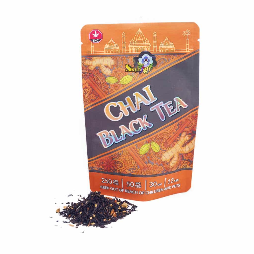 Sky High Tea – Chai Black Tea – 250mg THC + 50mg CBD Sky High Tea – Chai Black Tea – 250mg THC + 50mg CBD product image