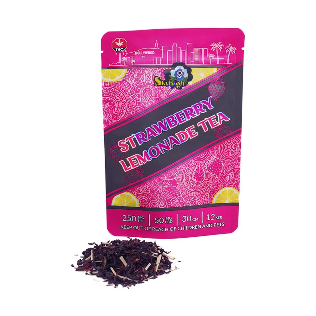 Sky High Tea – Strawberry Lemonade Tea – 250mg THC + 50mg CBD Sky High Tea – Strawberry Lemonade Tea – 250mg THC + 50mg CBD product image