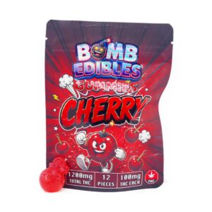Bomb Edibles – 1200mg THC Gummy – Cherry product image