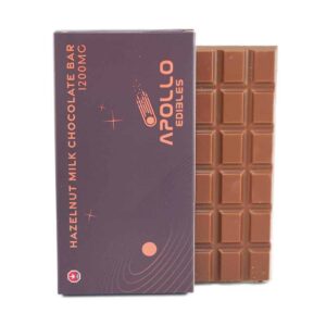 Apollo Edible Chocolates – Hazelnut Milk Chocolate Bar – 1200MG THC product image