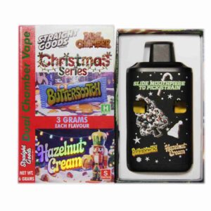 Straight Goods – Dual Chamber Vape – Christmas Series – Butterscotch + Hazelnut Cream (3 Grams + 3 Grams) product image