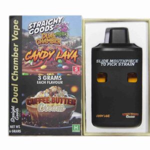 Straight Goods – Dual Chamber Vape – Candy Lava x Coffee Butter Cream (3 Grams + 3 Grams) product image