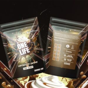 One Life Edibles – Cappuccino Gummy – 300mg CBD + 100mg Melatonin product image