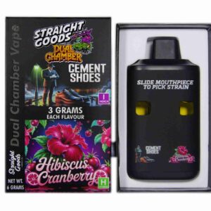 Straight Goods – Dual Chamber Vape – Cement Shoes + Hibiscus Cranberry (3 Grams + 3 Grams) product image