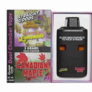 Straight Goods – Dual Chamber Vape – Cotton Candy Lemonade + Canadian Maple (3 Grams + 3 Grams) product image