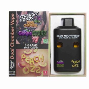 Straight Goods – Dual Chamber Vape – Grape Stank + Peach Ozz (3 Grams + 3 Grams) product image