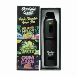 Straight Goods – Triple Chamber Vape – Island Melon + Lemon Lime Spritz + Gum Cake (3 Grams + 3 Grams + 3 Gram) product image